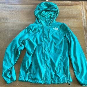 The North Face teal light weight jacket size small